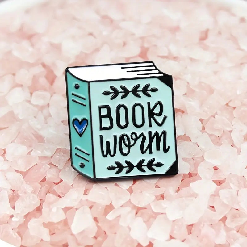 Book Worm Enamel Pin