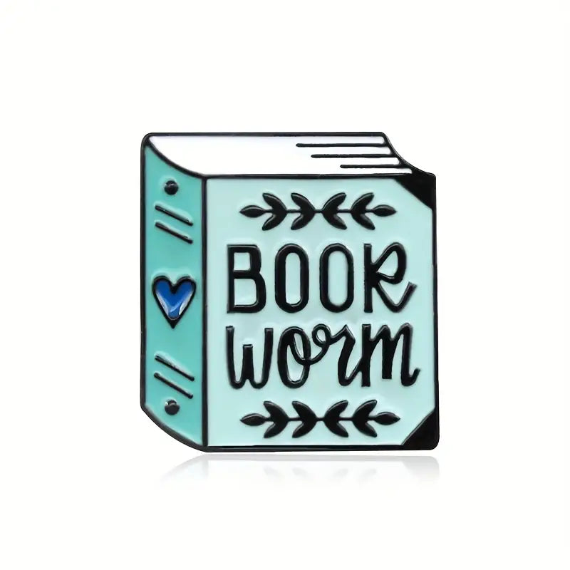 Book Worm Enamel Pin