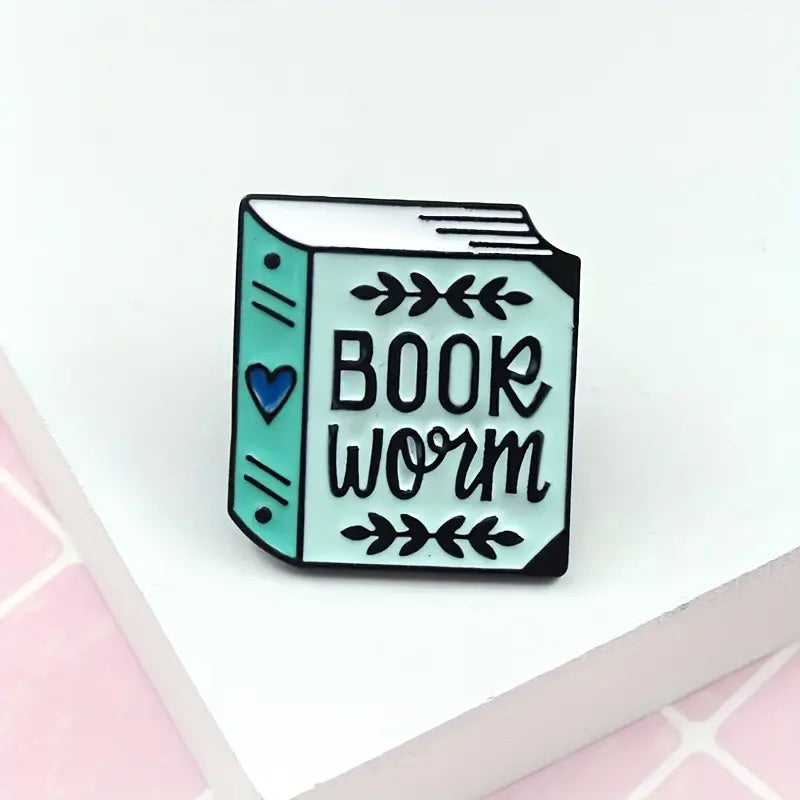 Book Worm Enamel Pin