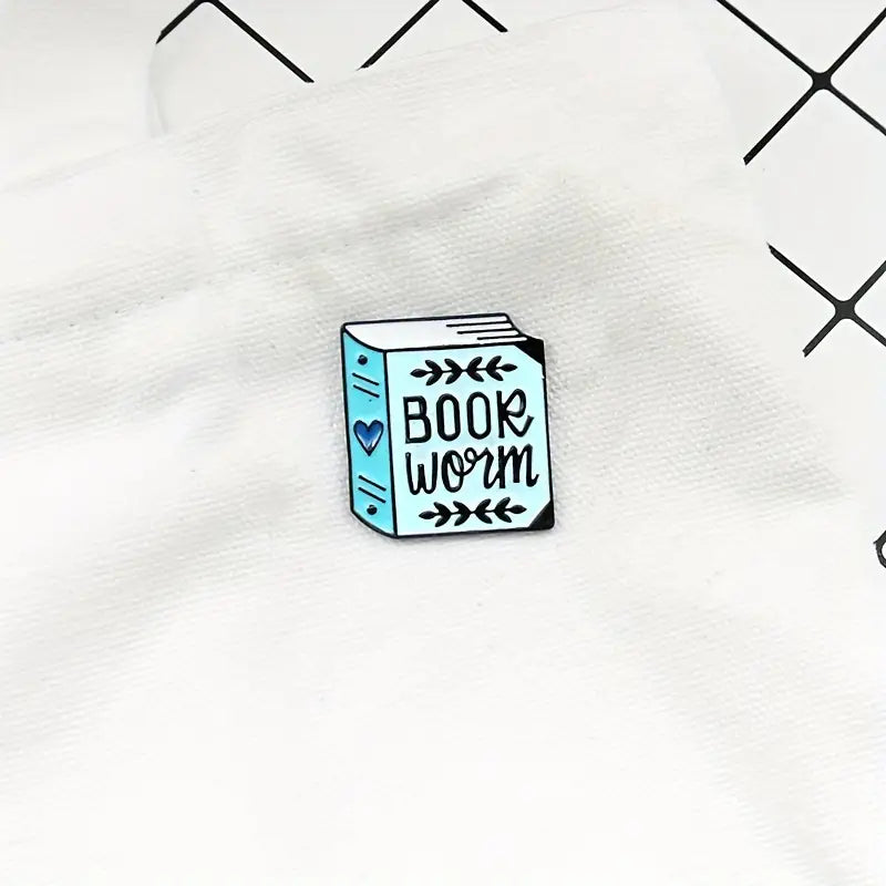 Book Worm Enamel Pin